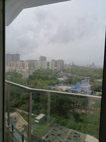 Balcony in 3 BHK Apartment at Soham Crystal Spires, Ghodbunder Road – for Sale