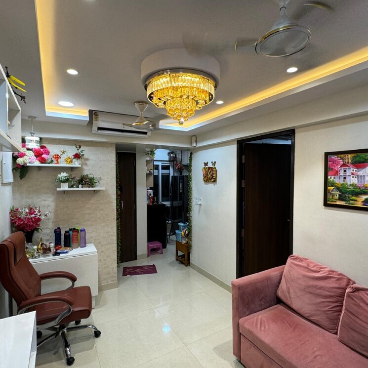 Living Room, hubtown-harmony 2 Bedroom 525 Sq.Ft. Apartment In Kings Circle Mumbai 7504848