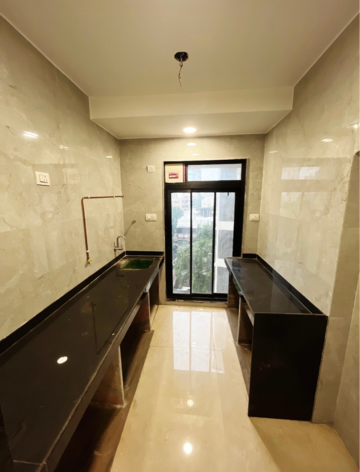 Kitchen in 3 BHK Apartment at Panom Park Malad, Goraswadi – for Sale