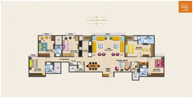 Master Plan, arihant-advika 3 Bedroom 1020 Sq.Ft. Apartment In Vashi Sector 9 Navi Mumbai 7505171