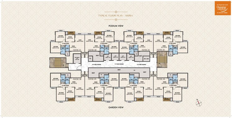 Master Plan, arihant-advika 3 Bedroom 1020 Sq.Ft. Apartment In Vashi Sector 9 Navi Mumbai 7505171