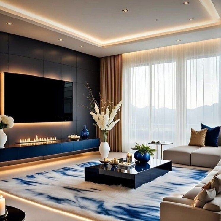 Living Room, palam 3 Bedroom 2000 Sq.Ft. Builder Floor In Palam Delhi 7505196