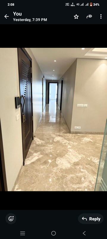 Building Lobby in 4 BHK Builder Floor at Greater Kailash ii – for Sale