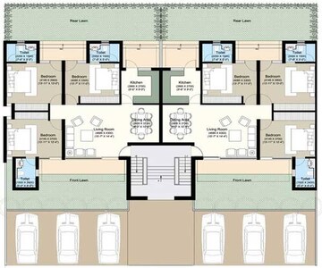 Floor Plan in 3 BHK Builder Floor at Puri Vip Floors, Sector 81 – for Sale