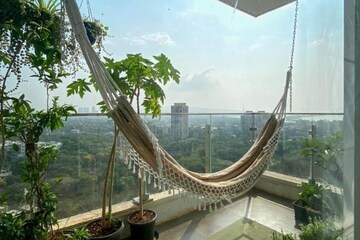 Balcony in 2 BHK Apartment at LnT Realty Crescent Bay, Parel – for Sale