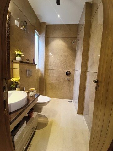 Bathroom in 4 BHK Builder Floor at Ansal Sushant Lok I, Sector 43 – for Sale