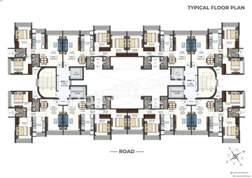 Floor Plan in 4 BHK Apartment at Gurukrupa Nirmalam, Bandra East – for Sale