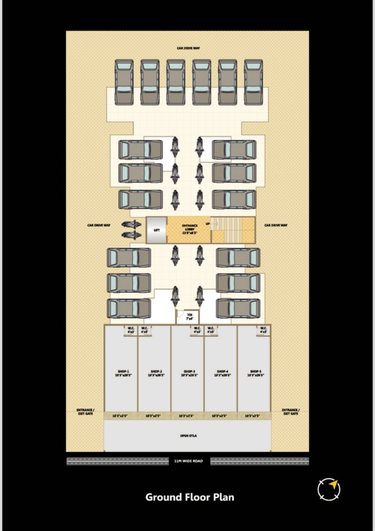 Floor Plan, ulwe sector 17 2 Bedroom 1200 Sq.Ft. Apartment In Ulwe Sector 17 Navi Mumbai 7508327