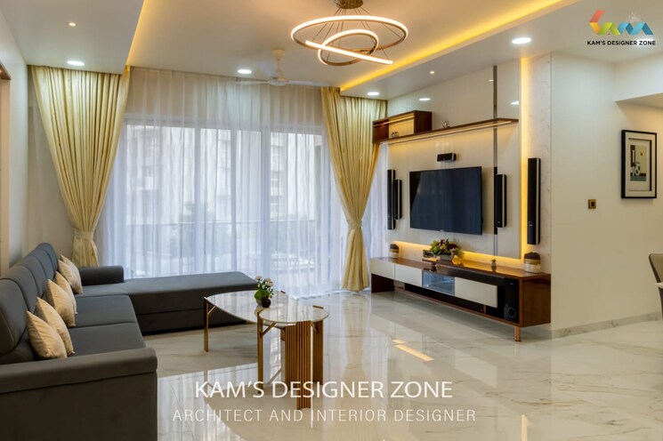 Living Room, lodha-belmondo 3 Bedroom 1428 Sq.Ft. Apartment In Gahunje Pune 7508396