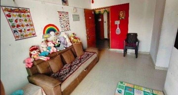 Living Room in 1 BHK Apartment at Asha Ashok Smruti, Vadavali – for Sale