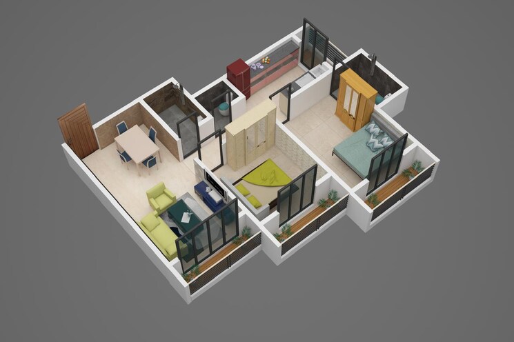 Floor Plan, sneha-umrale-kajal-chs 1 Bedroom 473 Sq.Ft. Apartment In Nalasopara West Palghar 7510131