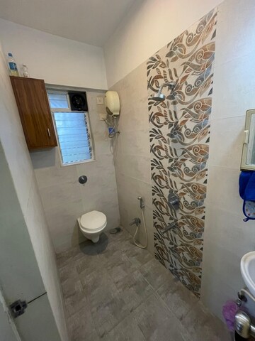 Bathroom in 1 BHK Apartment at Metro Giriraj Apartment, Mulund West – for Sale