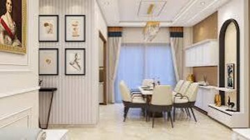Living Room in 3.5 BHK Apartment at Vip Road – for Sale