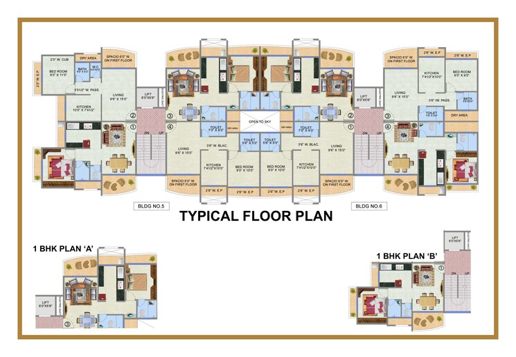 Floor Plan, mehta-amrut-pearl 1 Bedroom 401 Sq.Ft. Apartment In Kalyan West Thane 7515727