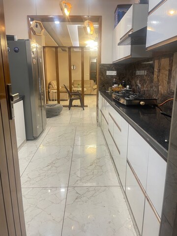 Kitchen in 3 BHK Builder Floor at New Industrial Township – for Sale