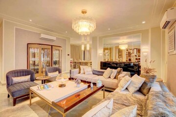 Living Room in 5 BHK Apartment at Madhya Marg – for Sale