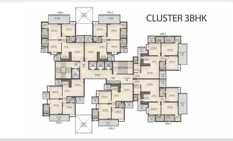 Floor Plan, irish-platinum 3 Bedroom 1690 Sq.Ft. Apartment In Sector 10 Greater Noida Greater Noida 7518616