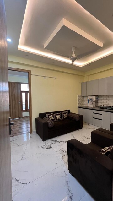 Living Room in 1.5 BHK Builder Floor at Chattarpur – for Sale