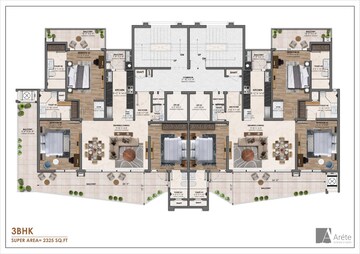 Floor Plan in 3.5 BHK Apartment at Patiala Road – for Sale