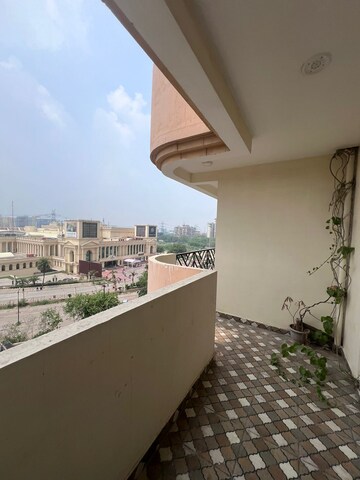 Balcony in 4 BHK Apartment at Saya Gold Avenue, Vaibhav Khand – for Sale