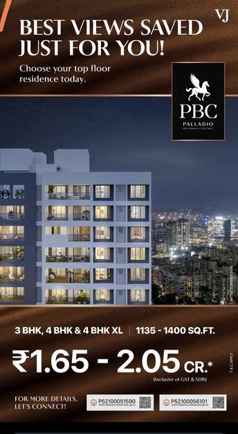 3 BHK Apartment For Resale in Vilas Javdekar Palladio Balewadi Central Balewadi Pune  7521836