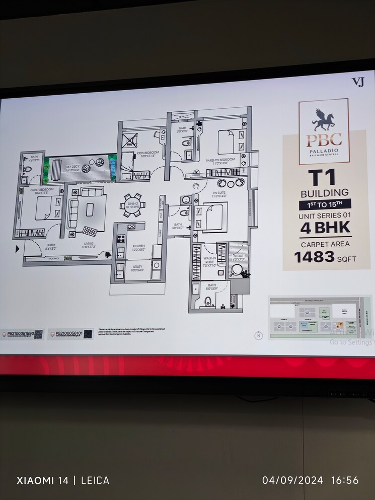 Floor Plan, vilas-javdekar-palladio-balewadi-central 3 Bedroom 1125 Sq.Ft. Apartment In Balewadi Pune 7521836