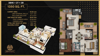 3 BHK Apartment For Resale in Fusion The Rivulet Noida Ext Sector 12 Greater Noida  7522262