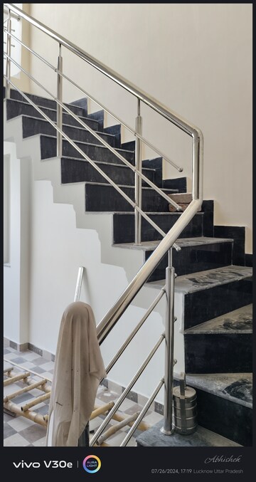 Staircase in 3 BHK Independent House at Jankipuram Extension – for Sale