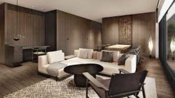 Living Room in 2 BHK Apartment at Krisumi Waterside Residences, Sector 36a – for Sale