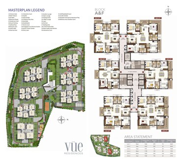 Master Plan in 3 BHK Apartment at Raghuram The Vue Residences, Puppalaguda – for Sale