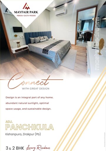Floor Plan in 2 BHK Apartment at Nandita Mayfair Park, Kishanpura – for Sale