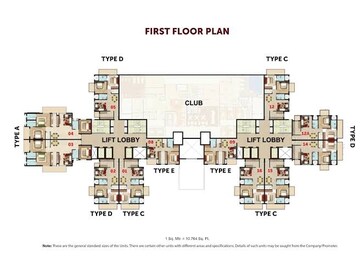 Master Plan in 2 BHK Apartment at Omaxe Hazratganj Residency, Gomti Nagar – for Sale