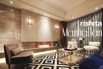 Living Room in 3 BHK Apartment at Rishita Manhattan, Gomti Nagar – for Sale