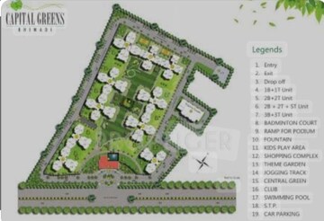 Master Plan in 3 BHK Apartment at R Tech Capital Greens, Uit Sector 9 – for Sale