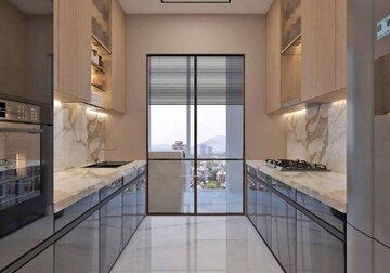 Kitchen in 3 BHK Apartment at Godrej Ascend, Kolshet Road – for Sale