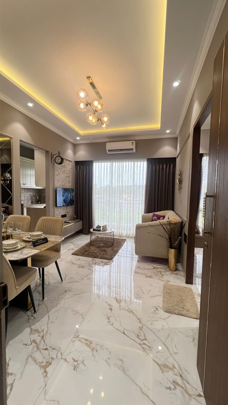 Living Room, laukik-balaji-classica 2 Bedroom 528 Sq.Ft. Apartment In Usarghar Gaon Thane 7530151