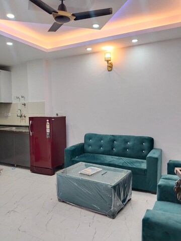 Living Room in 1.5 BHK Builder Floor at Chattarpur – for Sale