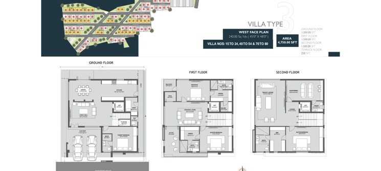 Floor Plan, kismatpur 4 Bedroom 5180 Sq.Ft. Villa In Kismatpur Hyderabad 7532128