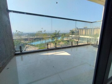 Balcony in 3 BHK Apartment at Piramal Sunteck Signia Waterfront, Airoli Sector 14 – for Rent