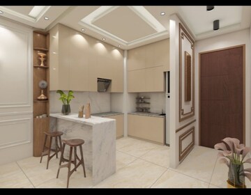Kitchen in 2 BHK Builder Floor at Palm Residency Chhatarpur, Chattarpur – for Sale