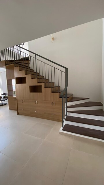 Staircase in 3 BHK Apartment at Bhartiya Nikoo Homes Phase 2, Thanisandra Main Road – for Sale