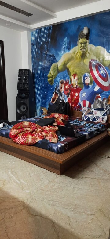 Bedroom in 3.5 BHK Apartment at UPAVP Ganga Yamuna And Hindon Enclave, Pratap Vihar – for Sale