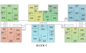 Floor Plan in 3 BHK Apartment at New Town – for Sale