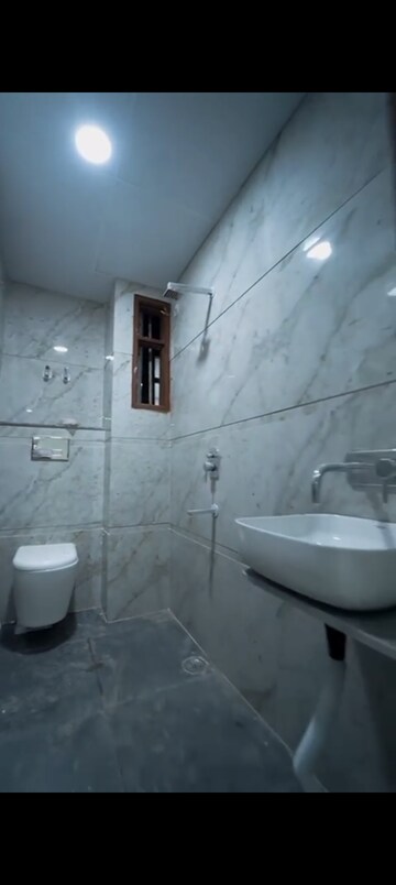 Bathroom in 2 BHK Builder Floor at Palm Residency Chhatarpur, Chattarpur – for Sale