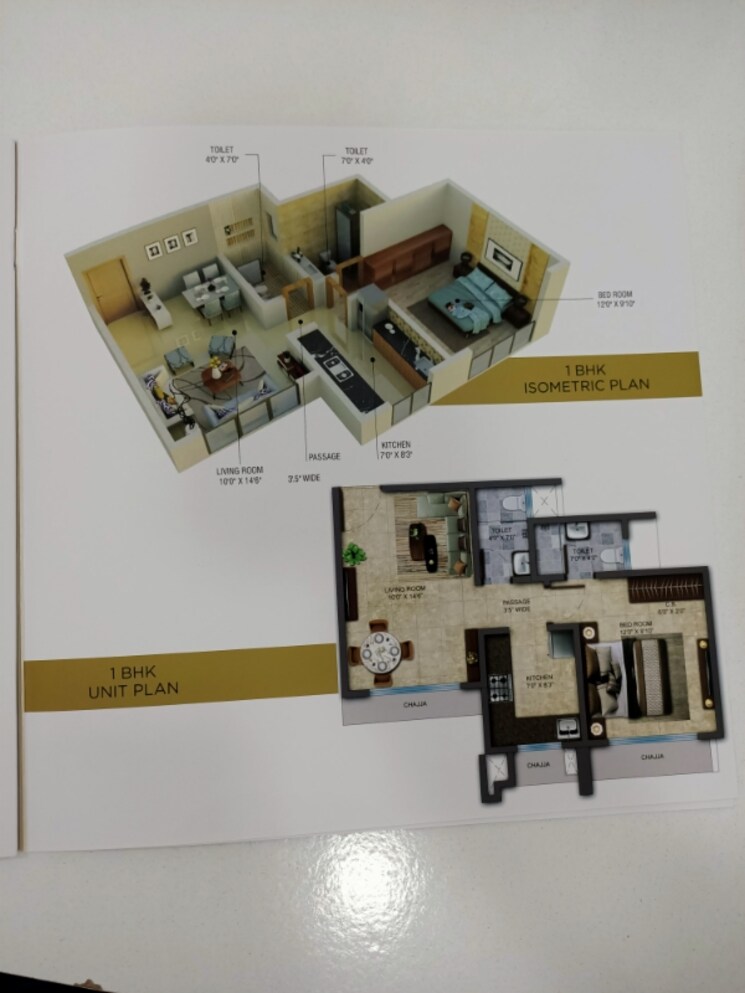 Floor Plan, chirag-cascade-avenue 1 Bedroom 426 Sq.Ft. Apartment In Owale Thane 7541467