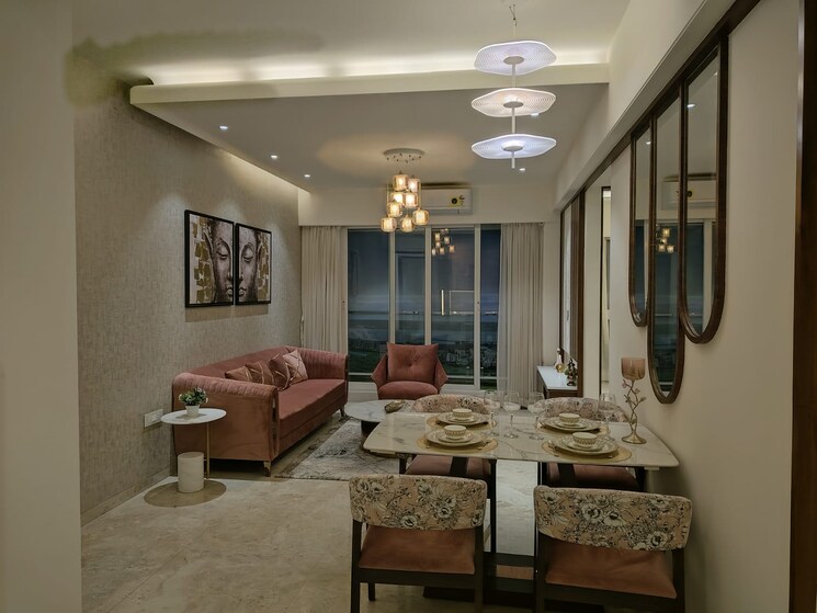 Living Room, kamdhenu-grandeur 2 Bedroom 785 Sq.Ft. Apartment In Sector 8 Sanpada Navi Mumbai 7543049