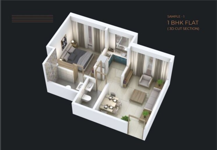 Floor Plan, adityaraj-fortune 2 Bedroom 589 Sq.Ft. Apartment In Vikhroli East Mumbai 7544073