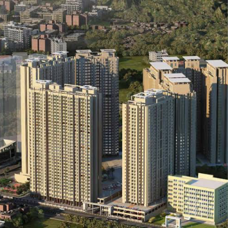 Exterior View, dosti-planet-north-tower-elmore 1 Bedroom 689 Sq.Ft. Apartment In Shilphata Thane 7545727