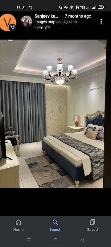 Bedroom in 3 BHK Apartment at Roseate Homes, Ghazipur – for Sale