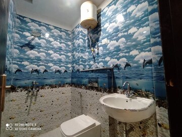 Bathroom in 1 BHK Builder Floor at Chattarpur – for Sale